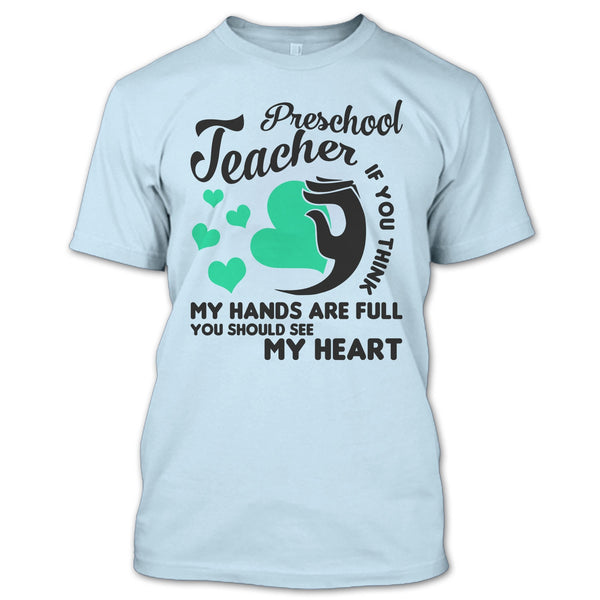 Preschool Teacher T Shirt, Teacher's Day Gift T Shirt
