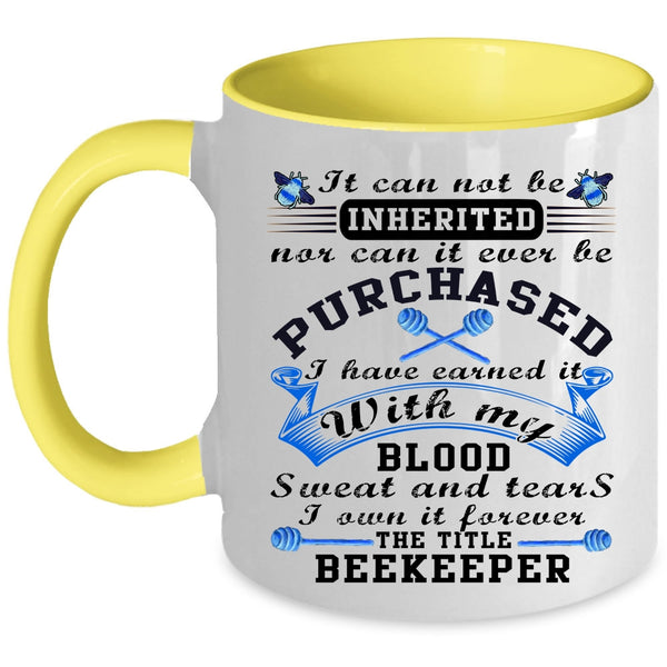 Best Beekeeper Coffee Mug, The Title Beekeeper Accent Mug
