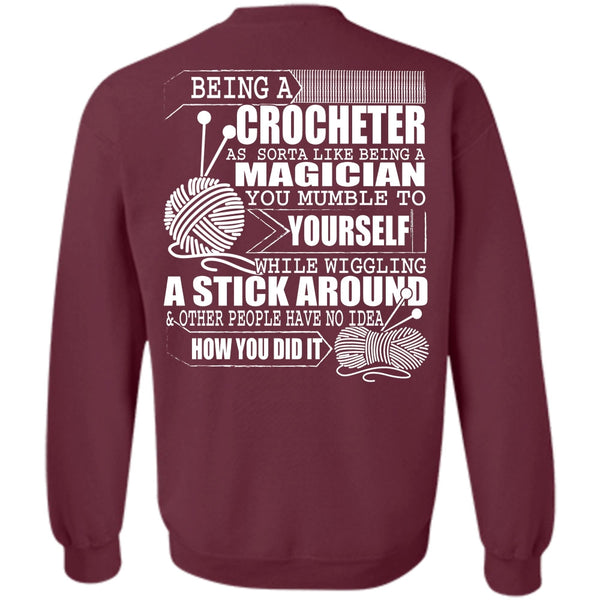 Being A Magician T Shirt, I Love Knitter Sweatshirt