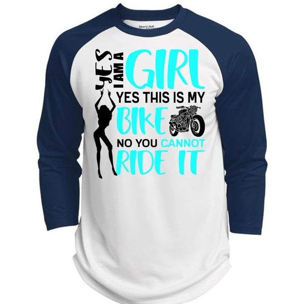 I Am A Girl T Shirt, You Can't Ride It T Shirt, Awesome T-Shirts  (Polyester Game Baseball Jersey)
