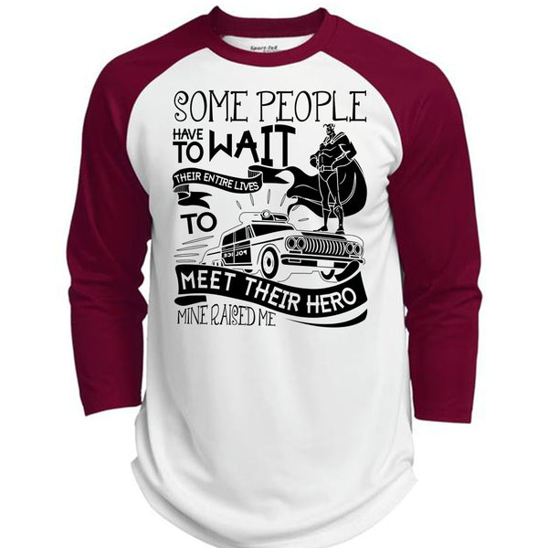 Some People Have To Wait T Shirt, I Love Police T Shirt, Awesome T-Shirts  (Polyester Game Baseball Jersey)
