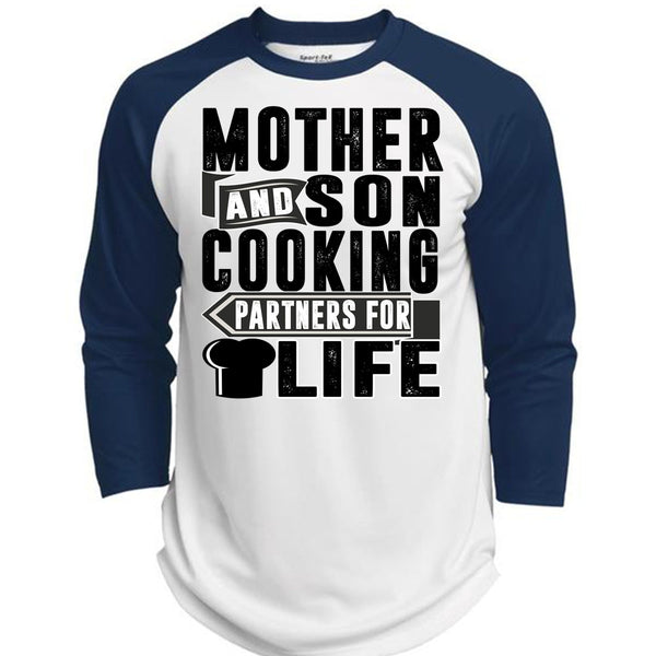 Mother And Son Cooking T Shirt, I Love Cooking T Shirt, Awesome T-Shirts  (Polyester Game Baseball Jersey)
