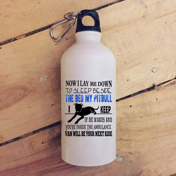 My Pitbull 20 oz Stainless Steel Bottle,Lovely Gift For Dog Lovers Outdoor Sports Water Bottle