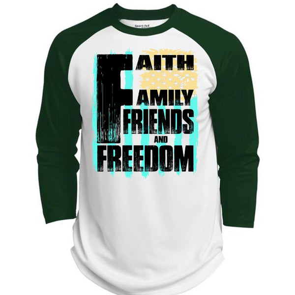 Faith Family Friends And Freedom T Shirt, I Love Veteran T Shirt, Awesome T-Shirts  (Polyester Game Baseball Jersey)