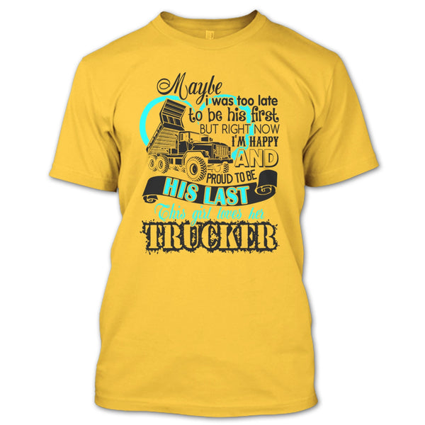 This Girls Loves Her Trucker T Shirt, I Love my Trucker T Shirt