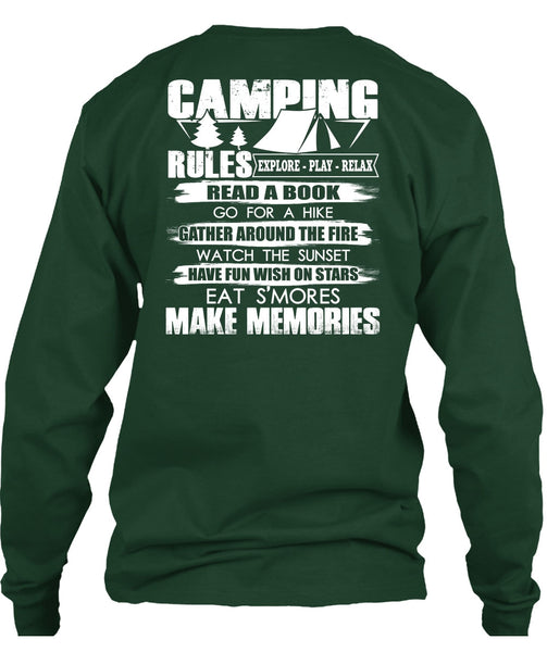 Camping Rules T Shirt, Make Memories T Shirt