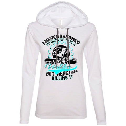 A black t-shirt with the shopify logo