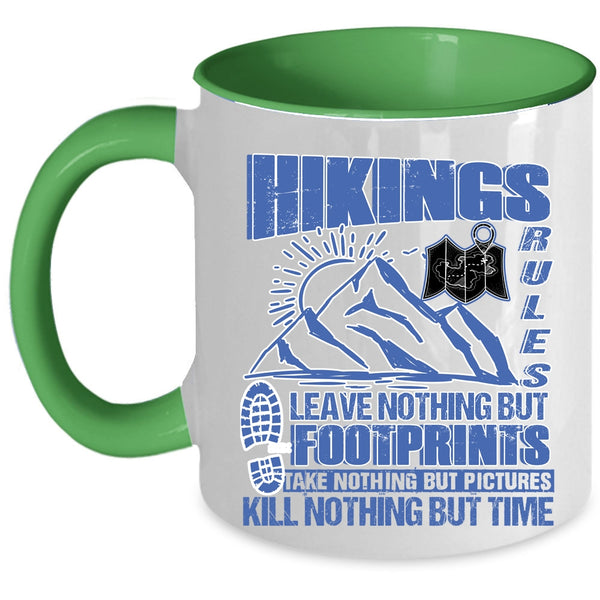 Awesome Gift For Hikers Coffee Mug, Hikings Rules Accent Mug