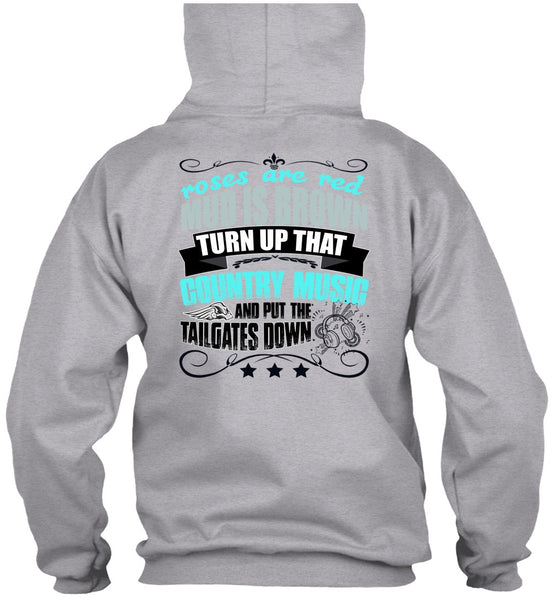 Country Music And Put The Tailgates Down T Shirt, I Love Music T Shirt