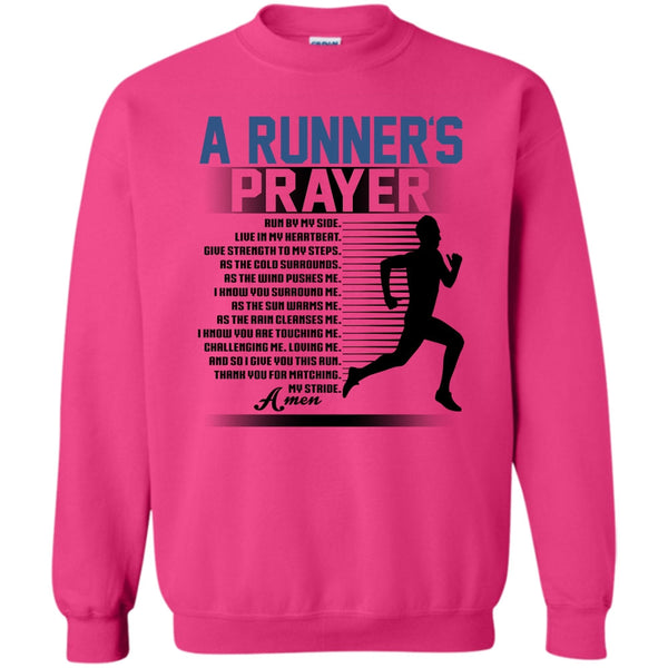 Coolest Runner T Shirt, A Runner's Prayer Sweatshirt