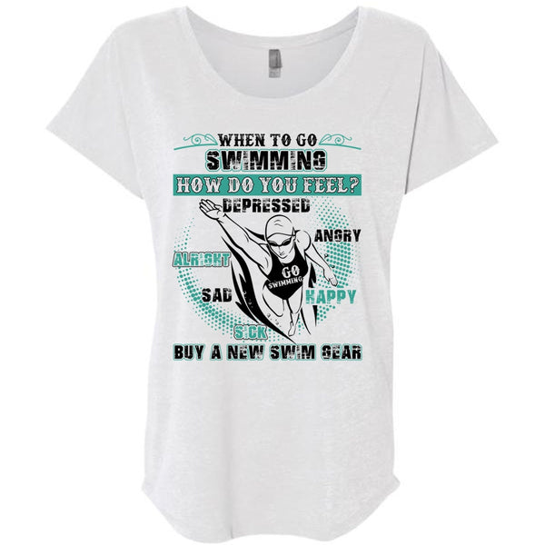 When To Go Swimming T Shirt, I Love Swimming T Shirt, Awesome T-Shirts