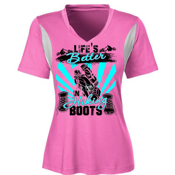 Life's Better In Hiking Boots T Shirt, I Love Hiking T Shirt, Awesome T-Shirts