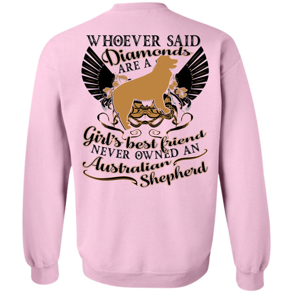 I Love My Dog T Shirt, Diamonds Are A Girl's Best Friend Sweatshirt
