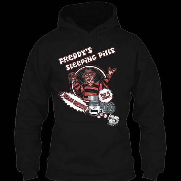 A black t-shirt with the shopify logo