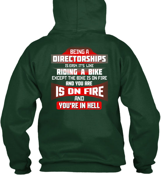 Being A Directorships Is Easy T Shirt, It's Like Riding A Bike T Shirt