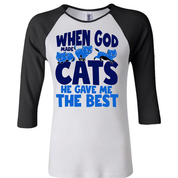 When God Made Cats T Shirt, I Love My Cats T Shirt, Awesome T-Shirts