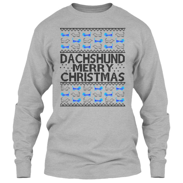 Dachshund Merry Christmas T Shirt, Dachshund Lover T Shirt