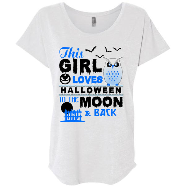 This Girl Loves Halloween To The Moon And Back T Shirt, Wait For Halloween T Shirt, Awesome T-Shirts