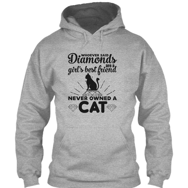 Girl's Best Friend Never Owned A Cat T Shirt, I Love My Cat T Shirt