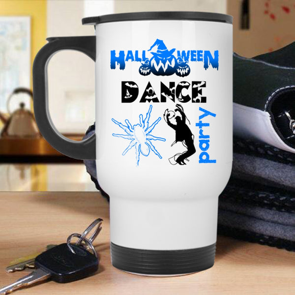 Funny Halloween Travel Mug, Halloween Dance Party Mug