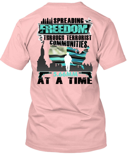 Spreading Freedom T Shirt, I Love Veteran T Shirt