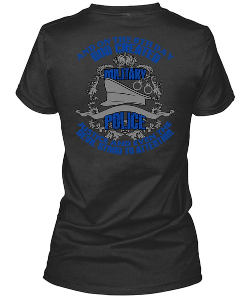 God Created Military Police T Shirt, Being A Police T Shirt