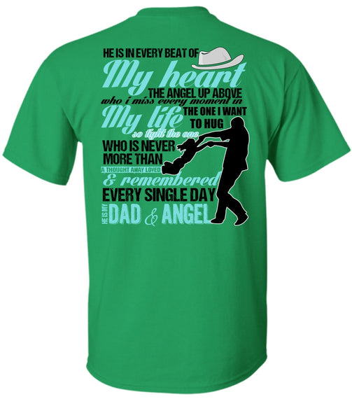 He Is My Dad And Angel T Shirt, I Love Dad T Shirt