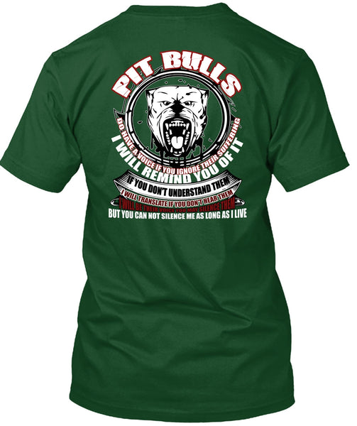 Pit Bulls Do Have A Voice T Shirt, My Favorite T Shirt