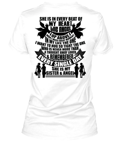 She Is My Sister And Angel T Shirt, I Love Sister T Shirt