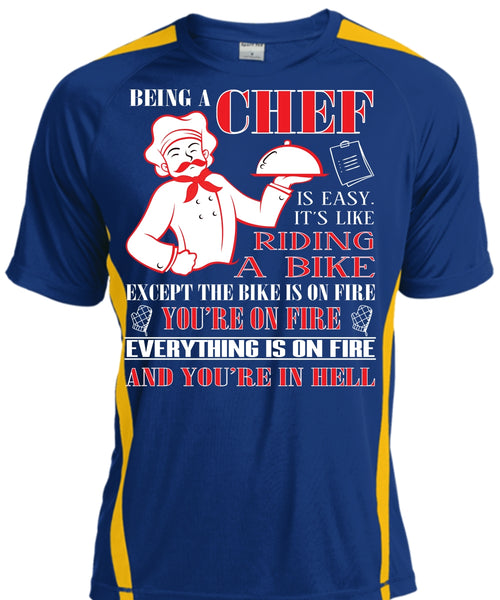 Being A Chef Is Easy T Shirt, It's Like Riding A Bike T Shirt