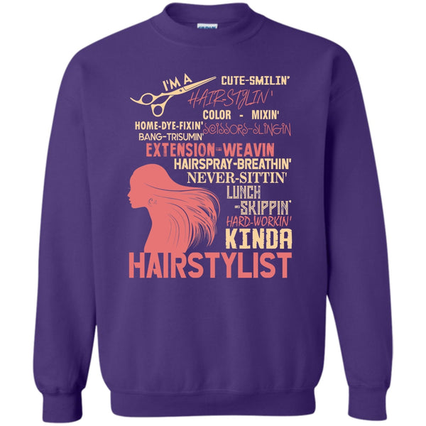 Hair-Styling T Shirt, Coolest Hair Stylist Sweatshirt