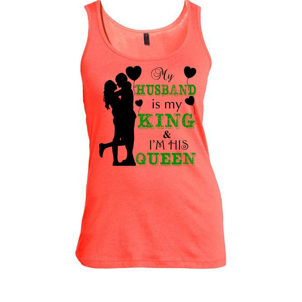 My Husband Is My King T Shirt, Gift For Wife T Shirt, Awesome t-shirts