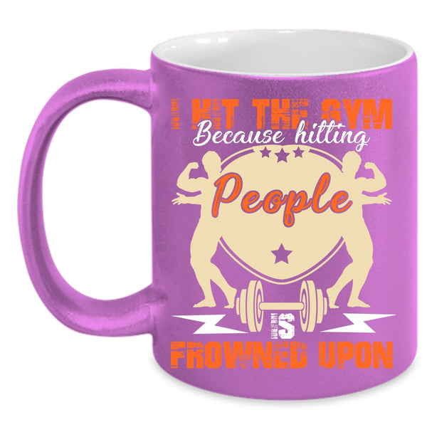 I Hit The Gym Coffee Mug, Cool Gift For Gymnast Coffee Cup