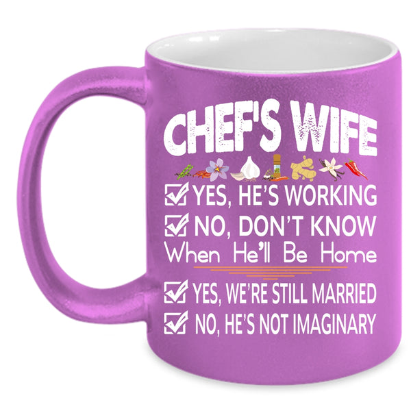 Chef's Wife Coffee Mug, Lovely Gift For Chef's Wife Coffee Cup