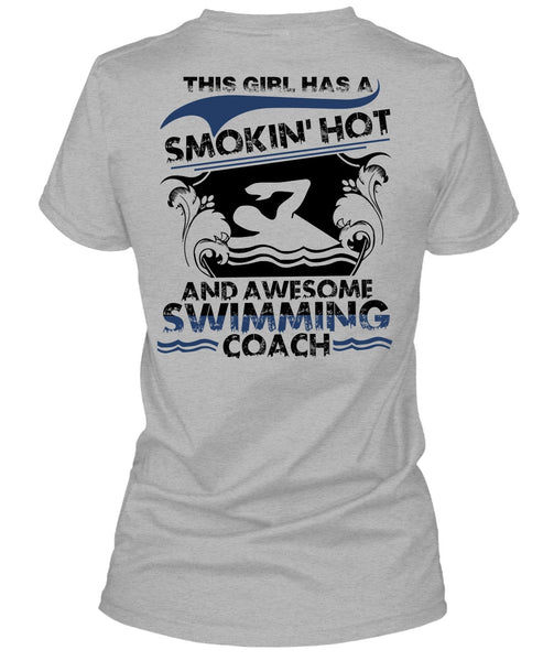 Awesome Swimming Coach T Shirt, I Love Swimming T Shirt