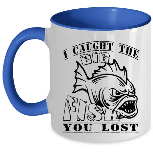 Awesome Fisher Coffee Mug, I Caught The Big Fish Accent Mug