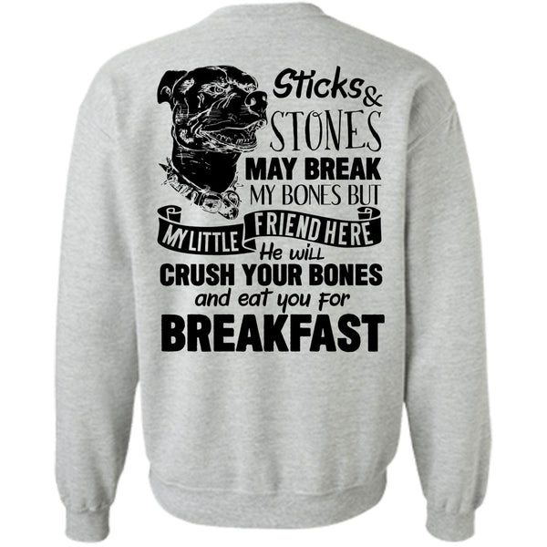 I Love Pit Bull T Shirt, You For Breakfast Sweatshirt