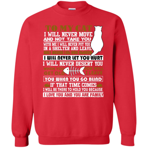 I Love You And You Are My Family T Shirt, Coolest Cat Lover Sweatshirt