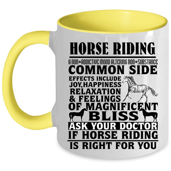 Cool Gift For Equestrian Coffee Mug, Horse Riding Accent Mug