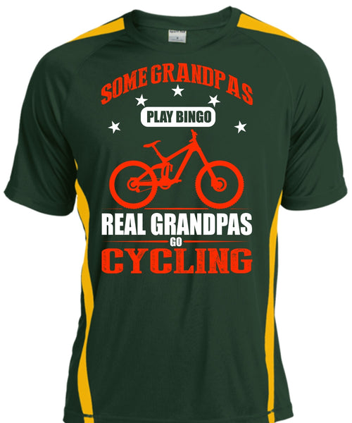 Real Grandpas Go Cycling T Shirt, Some Grandpas Play Bingo T Shirt, Cool Shirt