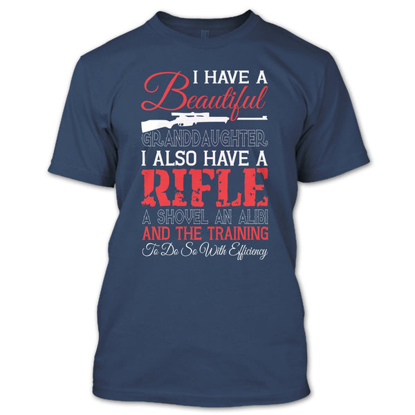 A black t-shirt with the shopify logo