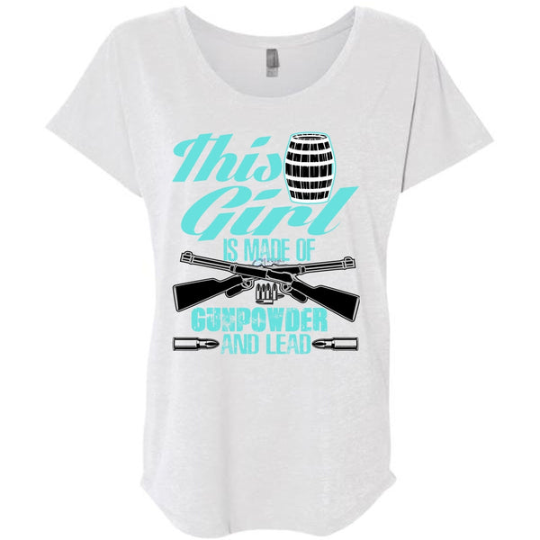 This Girl Is Made Of Gunpowder T Shirt, I Love Veteran T Shirt, Awesome T-Shirts