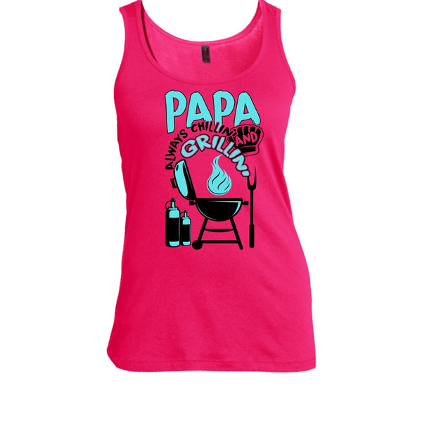Papa Always Chikkin' T Shirt, Gift For Papa Tank Top