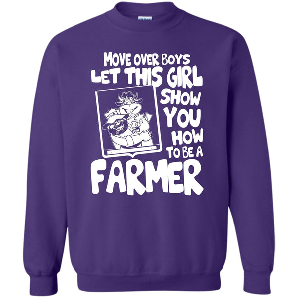 Show How To Be A Farmer T Shirt, Coolst Farmer Girls Sweatshirt