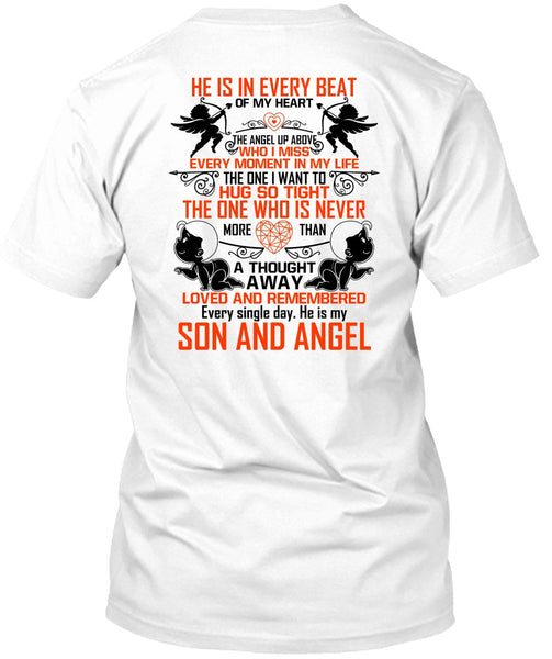 A black t-shirt with the shopify logo