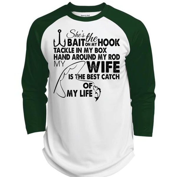 My Wife Is The Best Catch Of My Life T Shirt, Loving T Shirt  (Polyester Game Baseball Jersey)