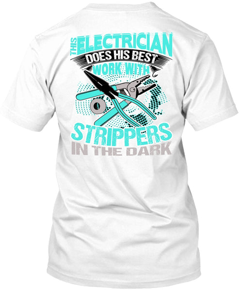 A black t-shirt with the shopify logo