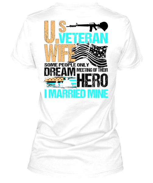 US Veteran Wife T Shirt, I Love Veteran T Shirt