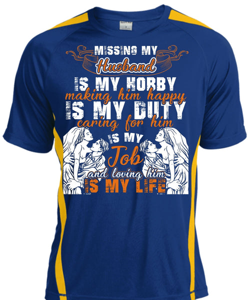 Missing My Husband T Shirt, Loving Him Is My Life T Shirt, Cool Shirt