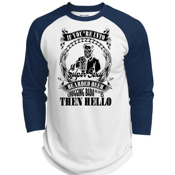 If You're Into Bearded Beer T Shirt, I Love Beer T Shirt, Awesome T-Shirts  (Polyester Game Baseball Jersey)